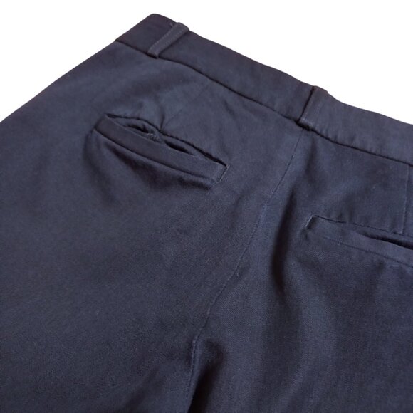 Banana Republic Navy Blue Women's Dress Pants - Slim Straight Leg, Size 4 - Picture 4 of 7